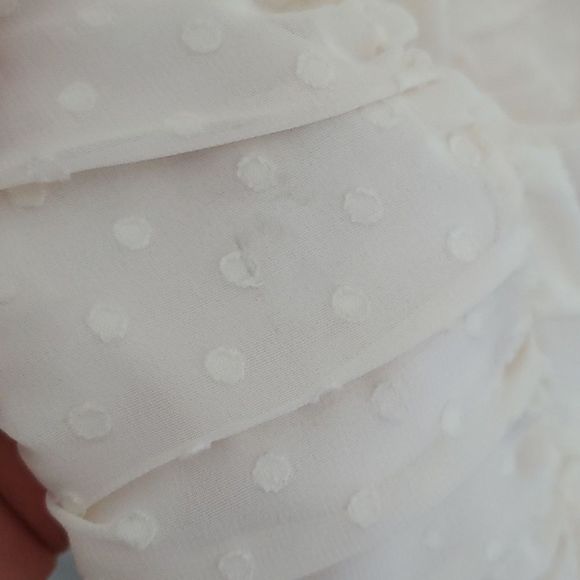 Storia Ruched Polka Dot Dress - Picture 11 of 11